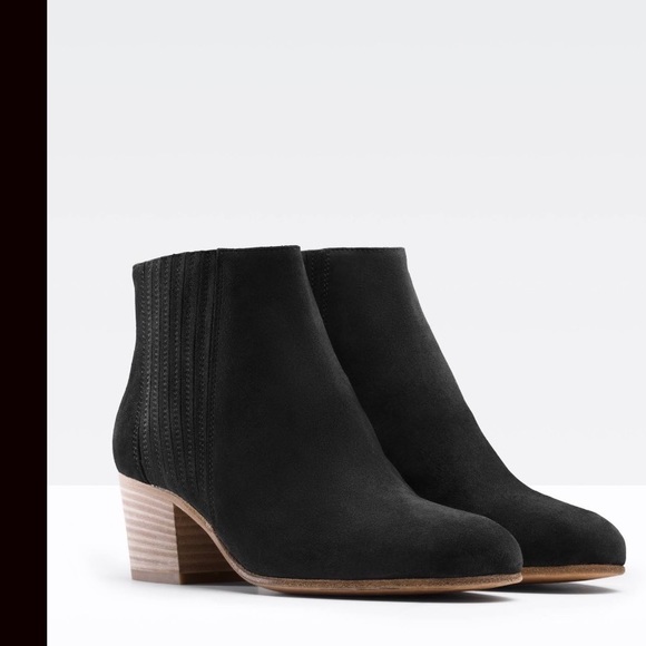 Vince Shoes - Vince Haider Suede Bootie Black Size 6.5